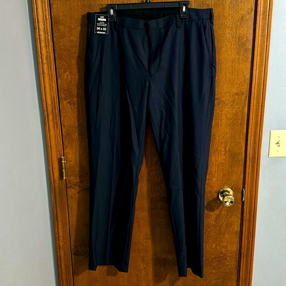 Murano Zac Classic Fit Men’s Dress Pants Slacks 36x32 NWT Blue
